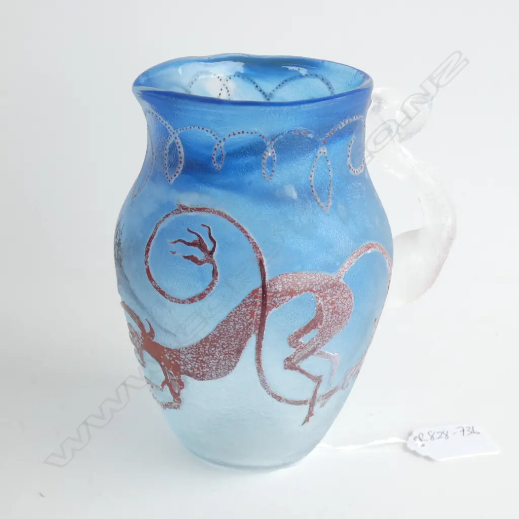 A cameo glass jug Image 1++